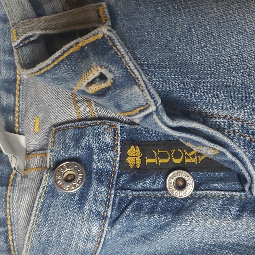 LUCKY BRAND DUNGAREES JEANS 👖 - Picture 5 of 10